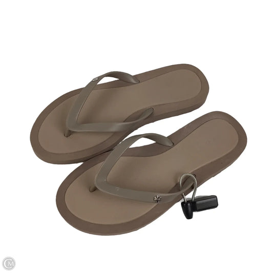 Sandals Designer By Tory Burch In Taupe, Size: 8