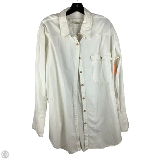 Top Long Sleeve By We The Free In Cream, Size: Xl