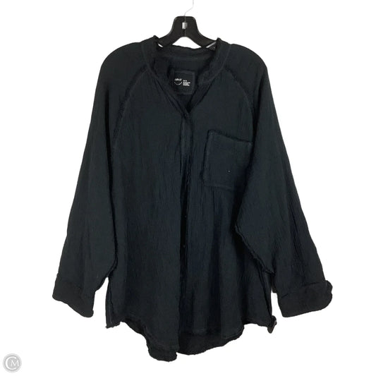 Top Long Sleeve By Aerie In Black, Size: Xl
