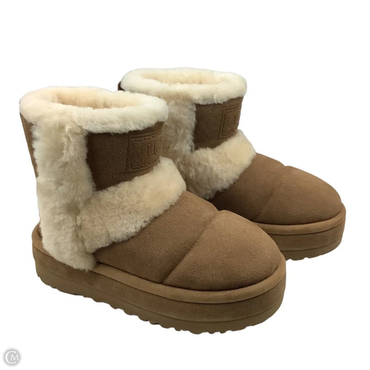 Boots Designer By Ugg In Brown, Size: 10