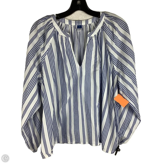 Top Long Sleeve By Old Navy In Striped Pattern, Size: L