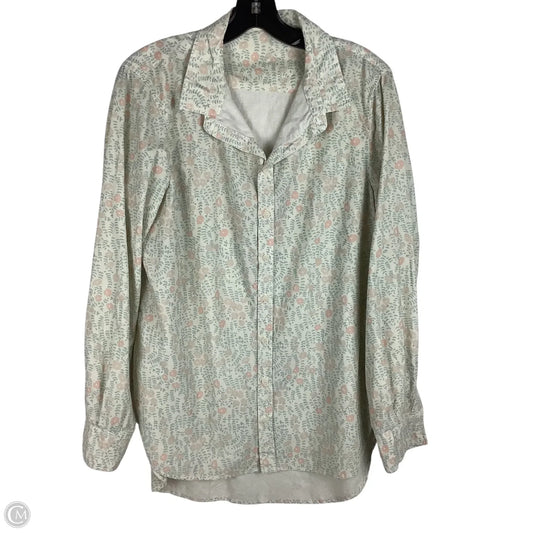 Top Long Sleeve By Cmc In Floral Print, Size: M