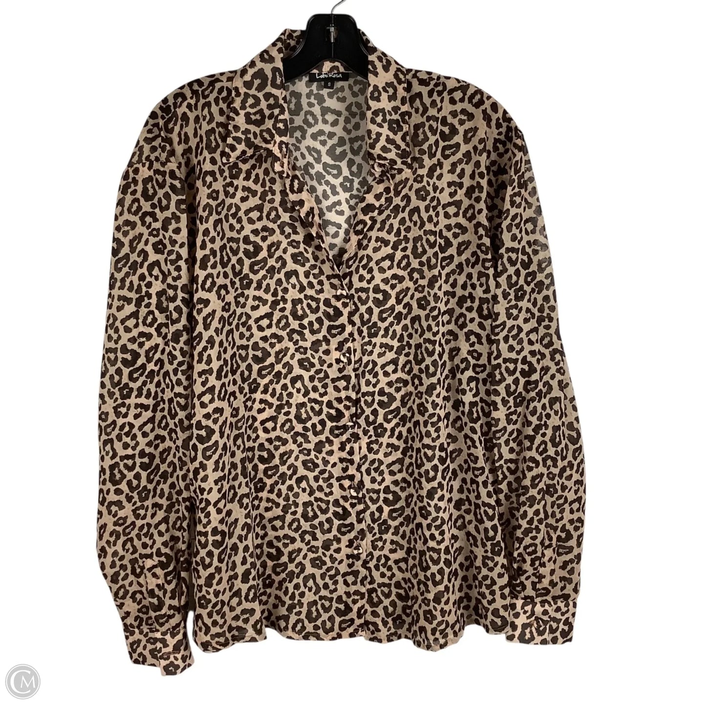 Top Long Sleeve By Cmc In Animal Print, Size: S