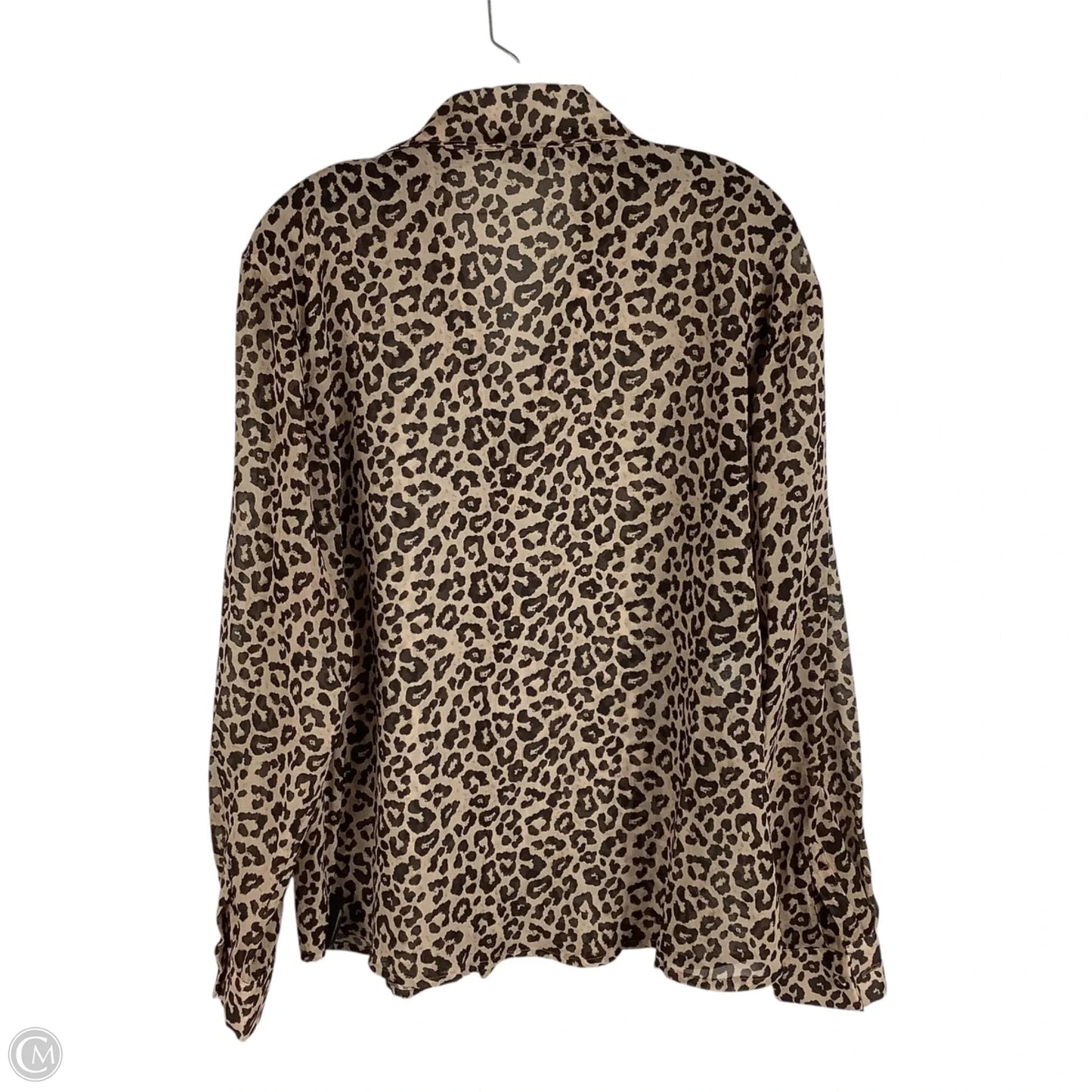 Top Long Sleeve By Cmc In Animal Print, Size: S
