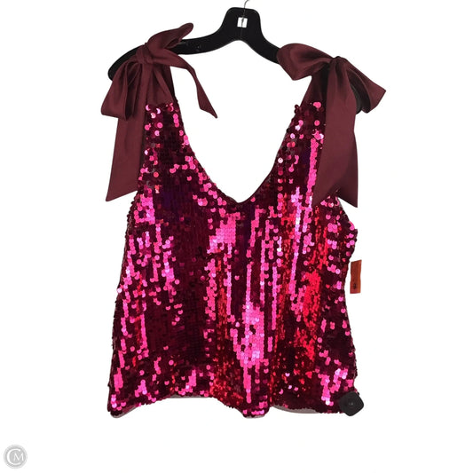 Top Sleeveless By Maeve In Pink, Size: Xl