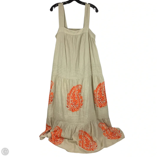 Dress Casual Maxi By Anthropologie In Cream, Size: M