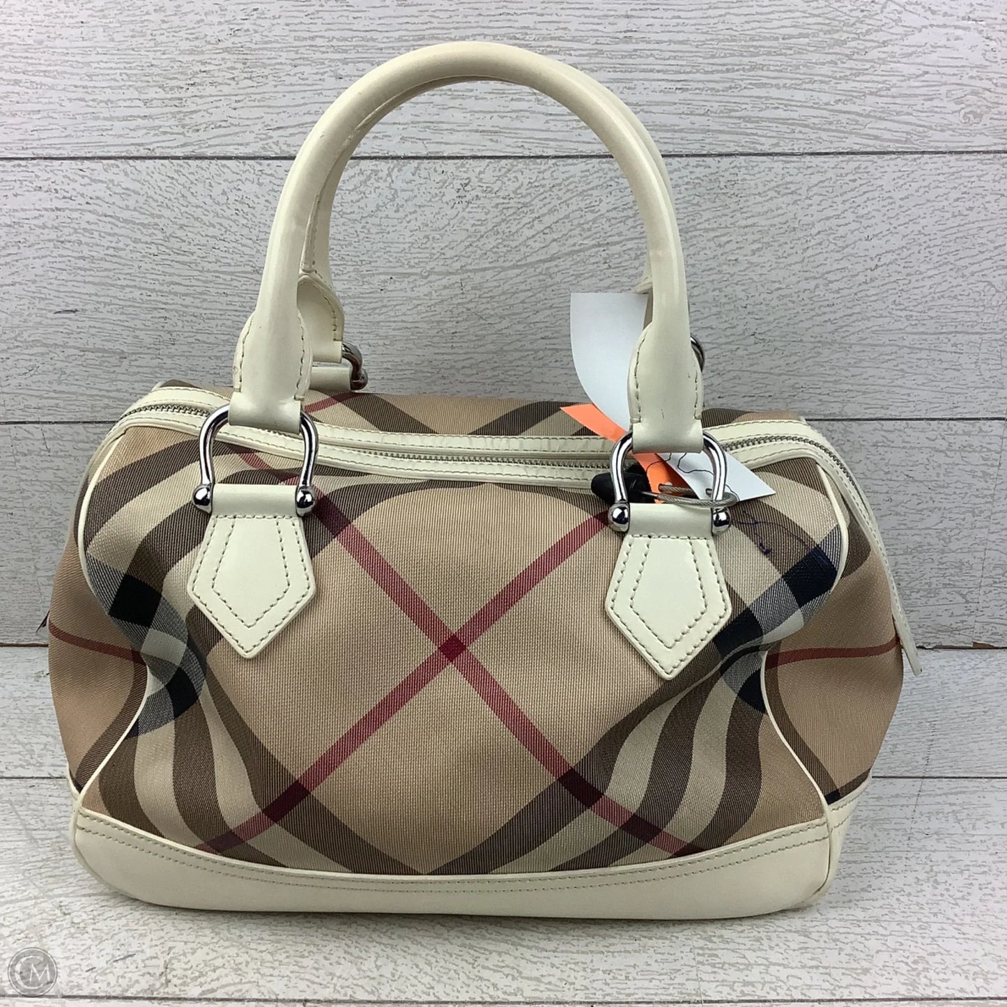 Handbag Luxury Designer By Burberry AS IS, Size: Medium