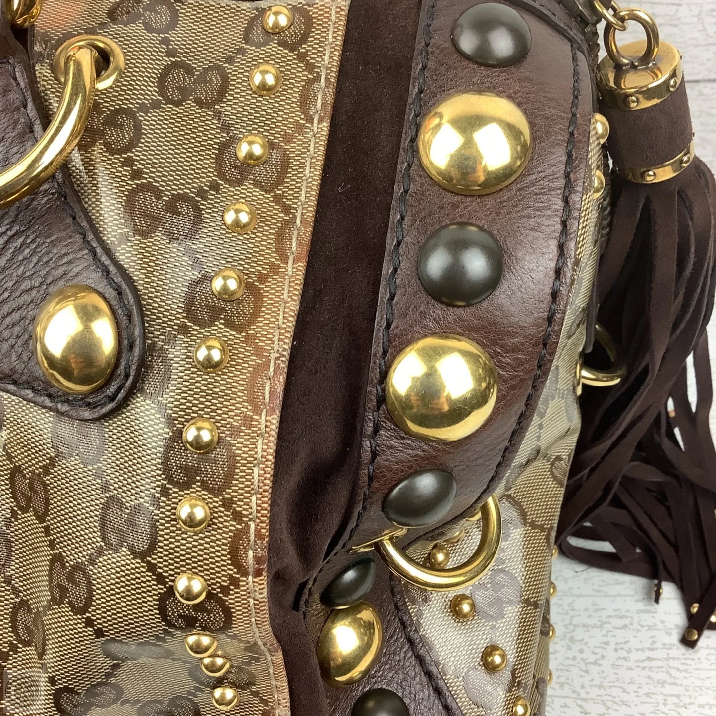 Handbag Luxury Designer By Gucci, Size: Large