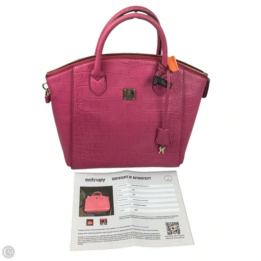 Handbag Luxury Designer By Mcm, AS IS significant wear, Size: Medium