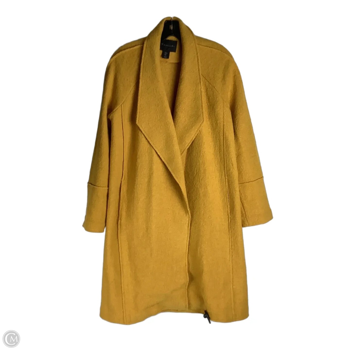 Coat Peacoat By Tahari In Yellow, Size: S