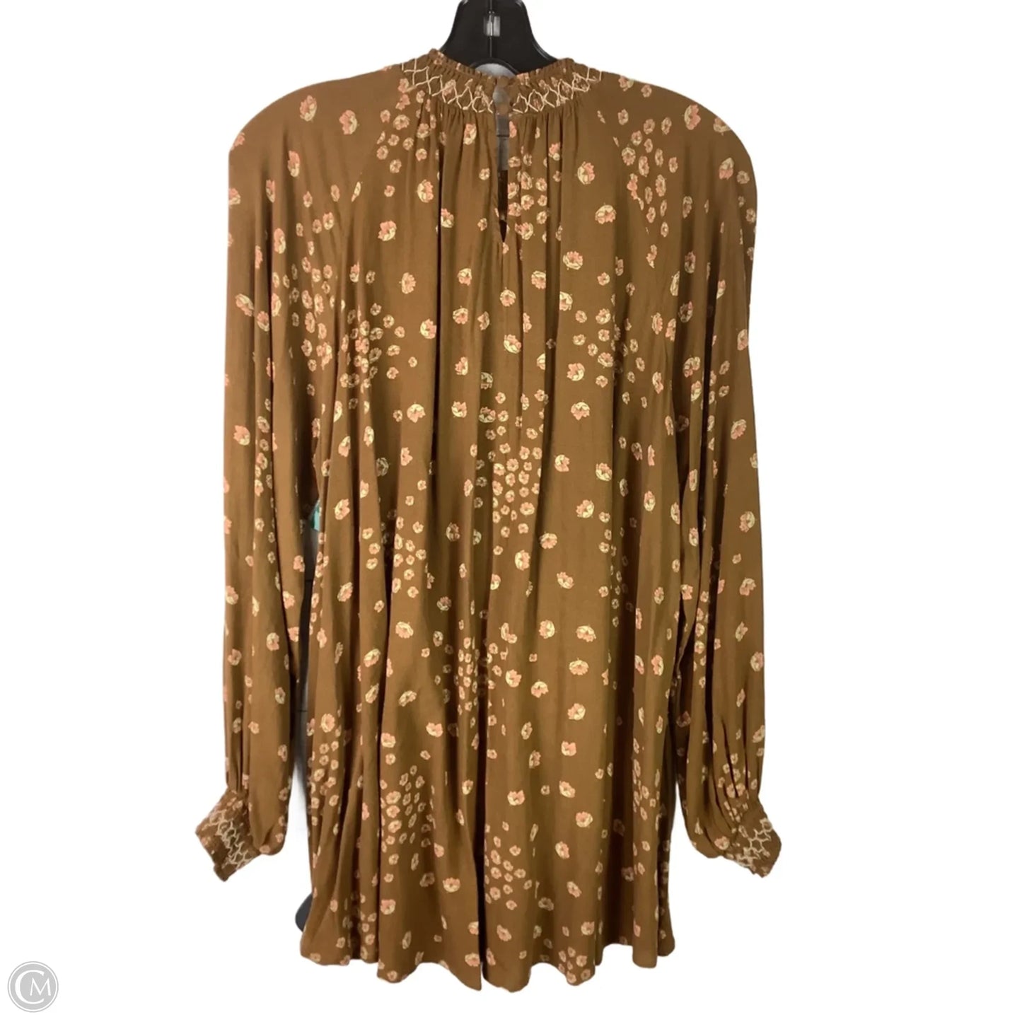 Top Long Sleeve By Free People In Brown, Size: M
