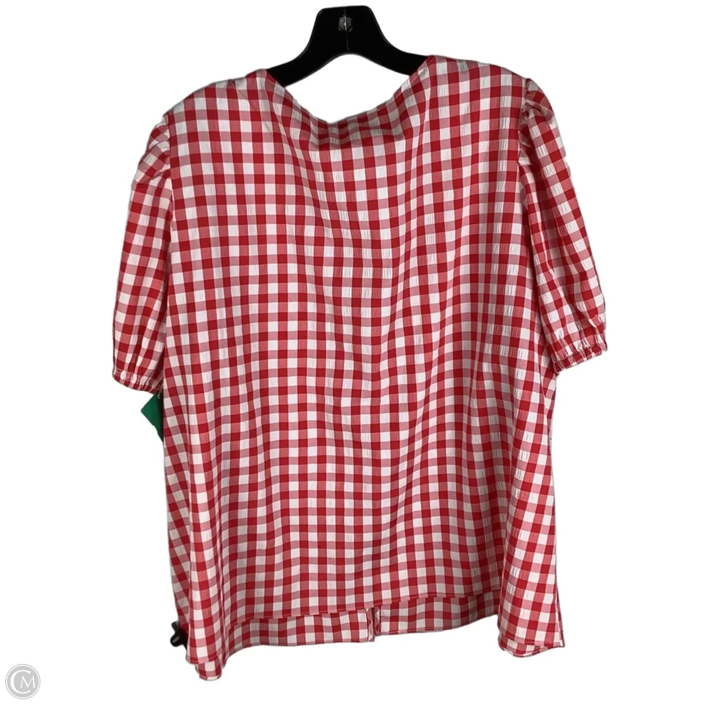 Top Short Sleeve By Rose And Olive In Plaid Pattern, Size: 2x