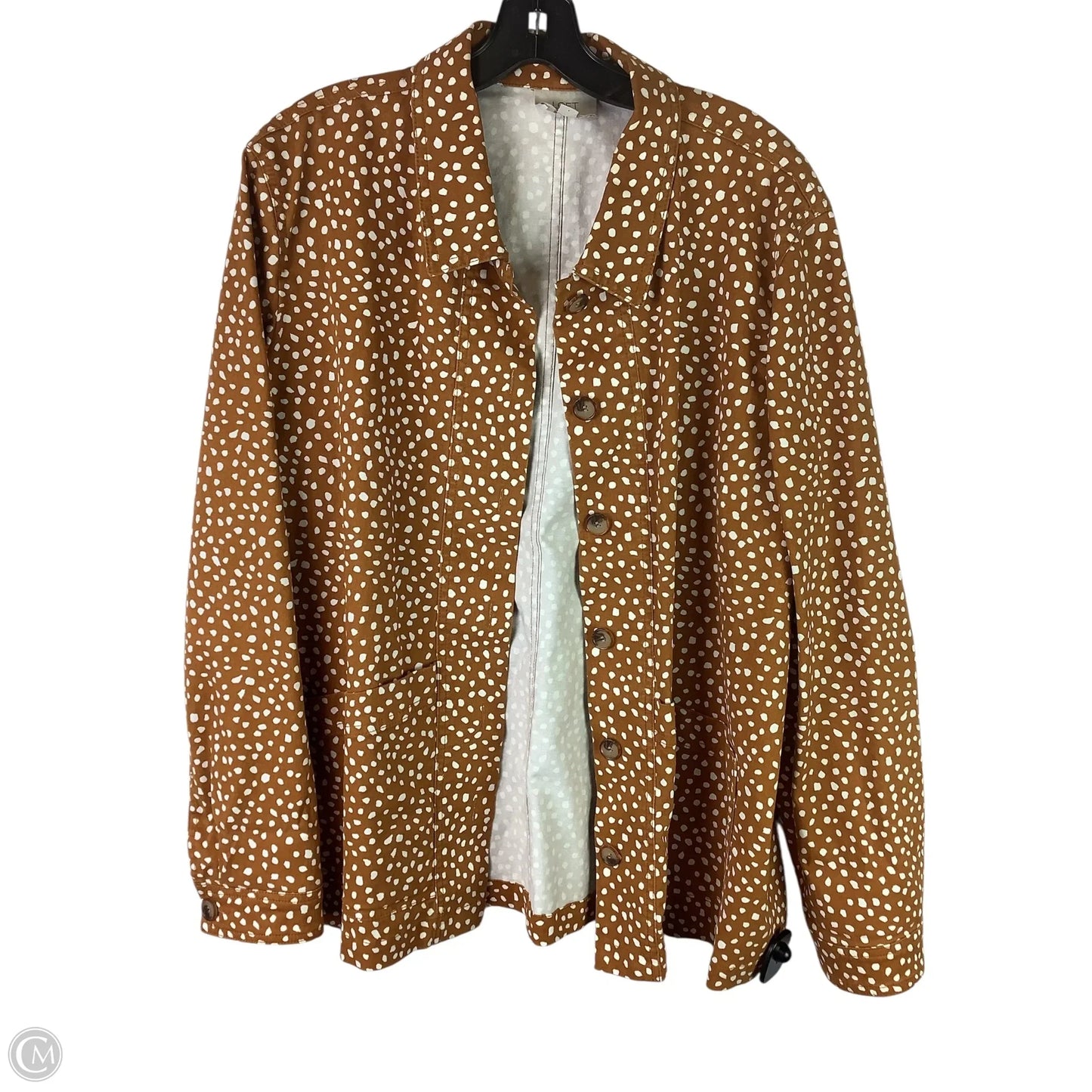 Jacket Other By Loft In Polkadot Pattern, Size: Xl