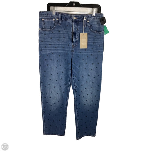 Jeans Straight By Madewell In Blue Denim, Size: 10