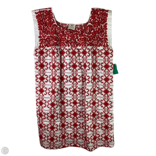 Dress Casual Short By J.marie In Red & White, Size: S