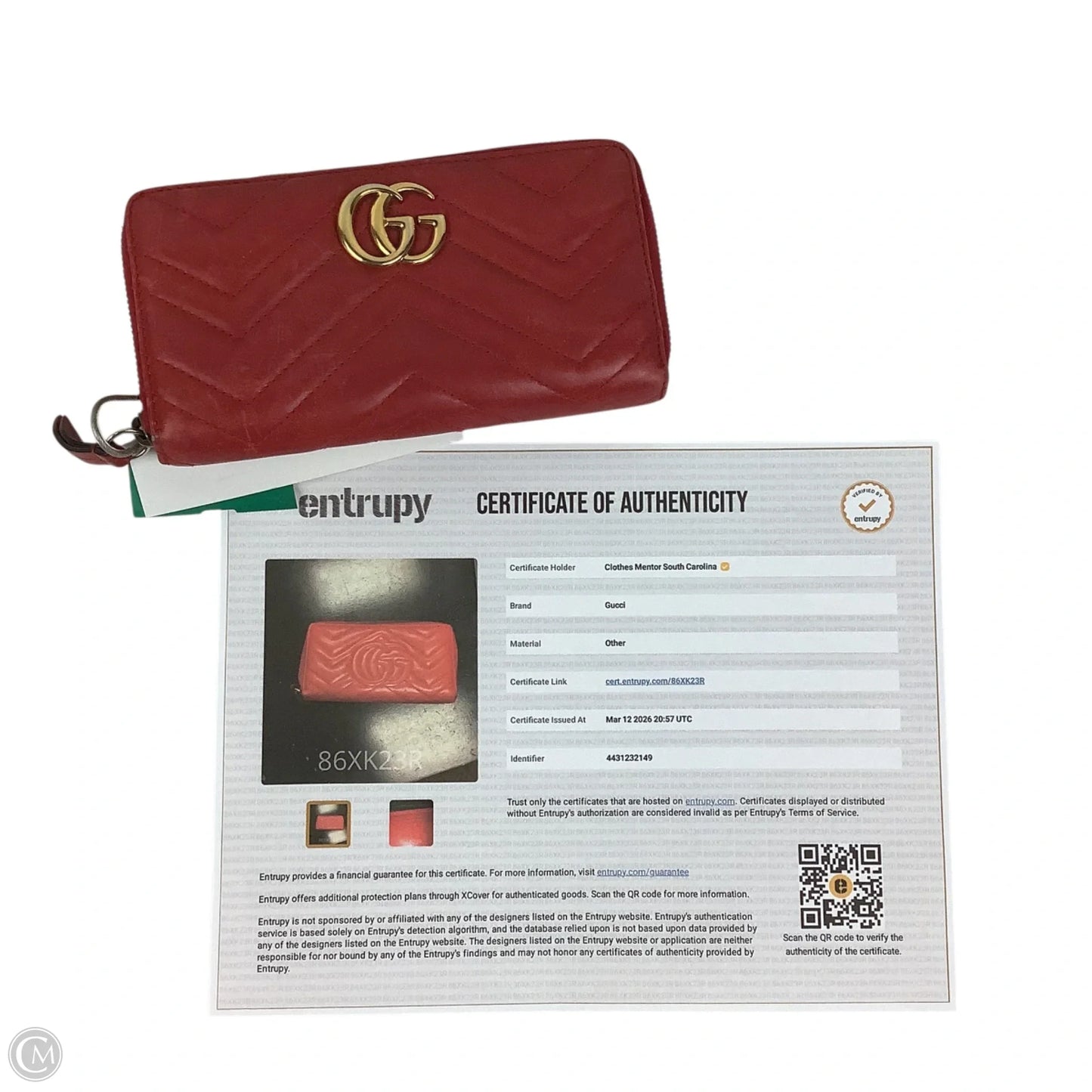 Wallet Luxury Designer By Gucci, Size: Large