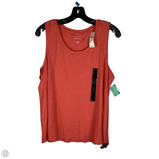 Top Sleeveless Basic By Banana Republic In Coral, Size: L