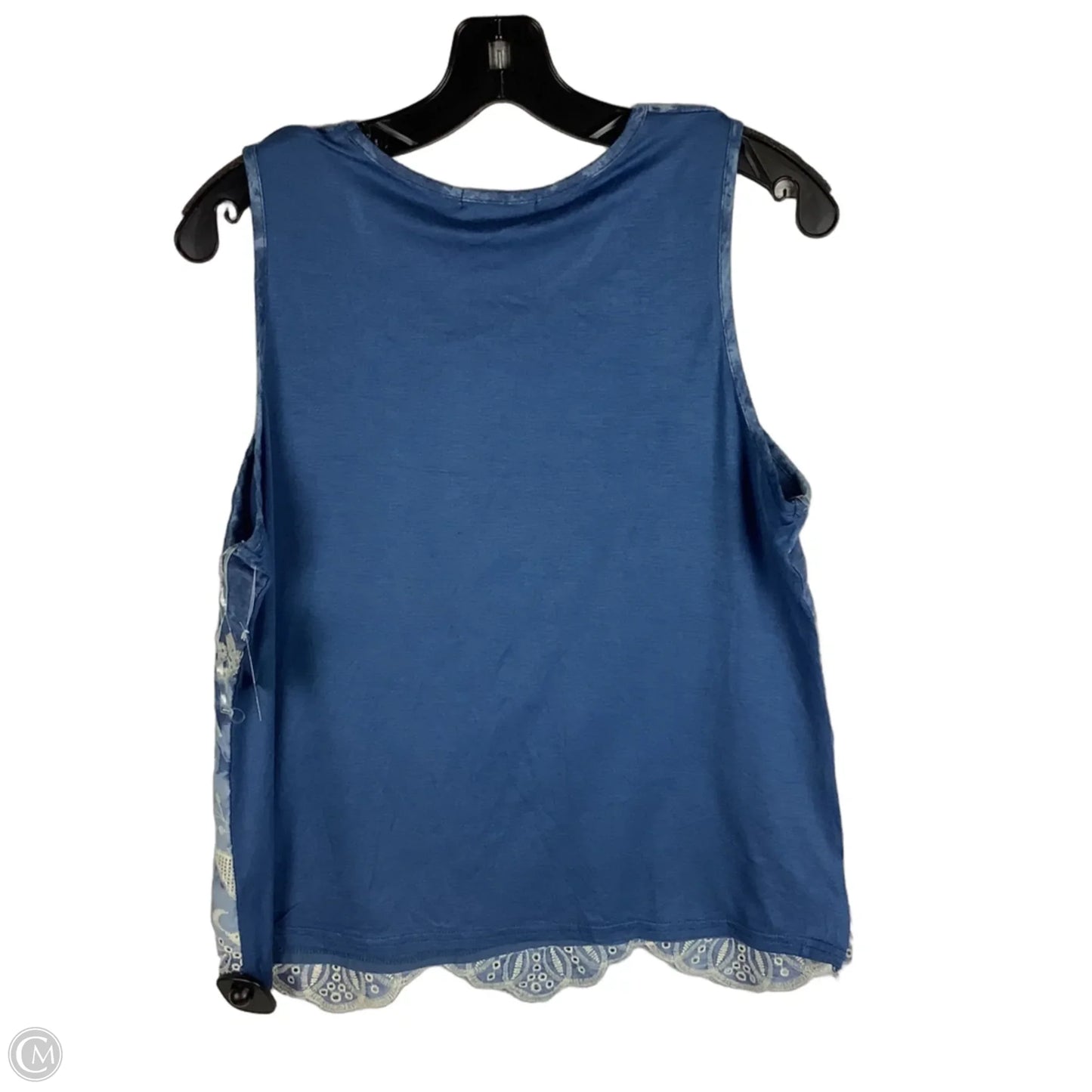 Top Sleeveless By Clothes Mentor In Blue, Size: L