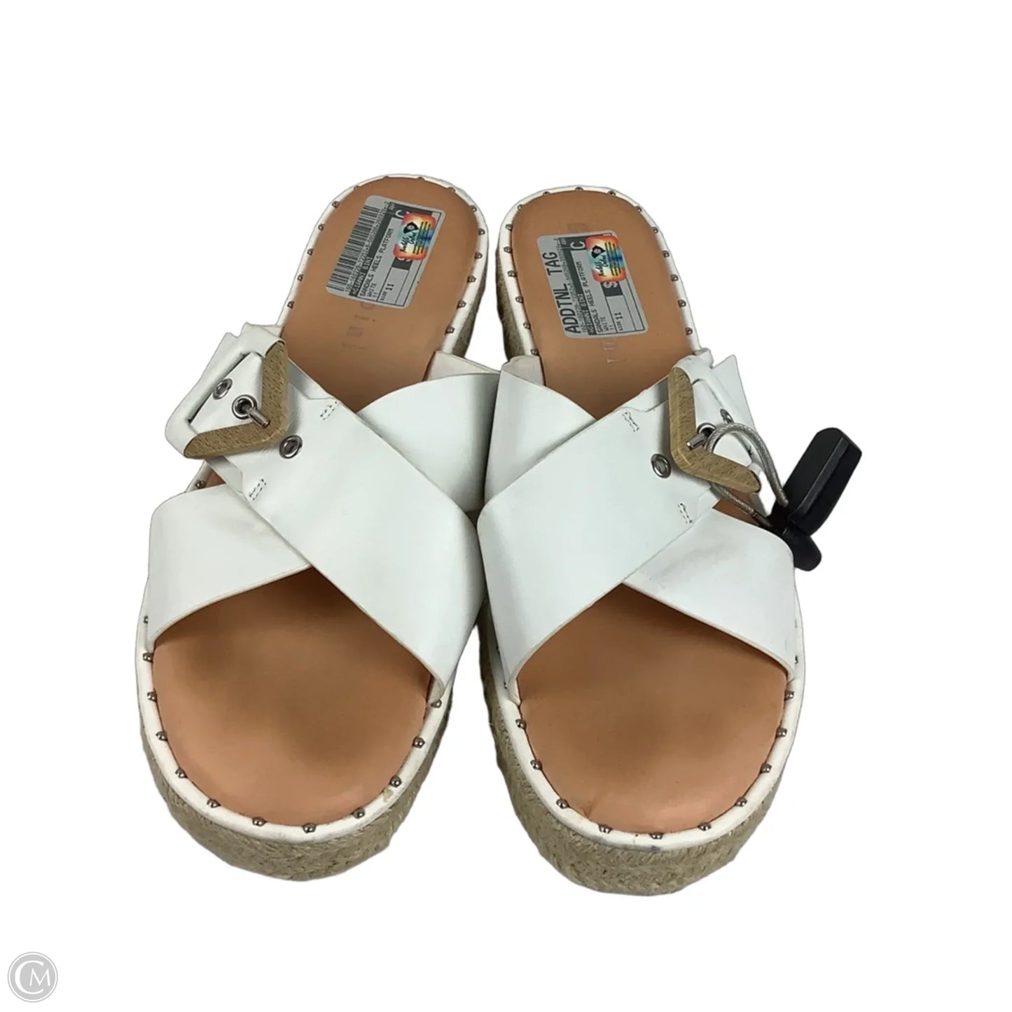 Sandals Heels Platform By Gianni Bini In White, Size: 11