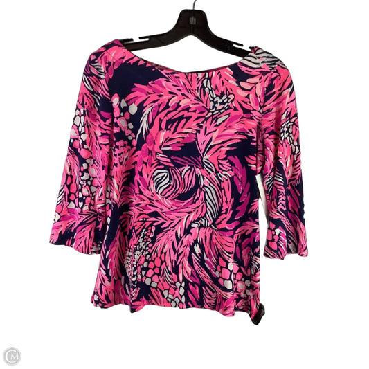 Top Long Sleeve Designer By Lilly Pulitzer In Navy, Size: S