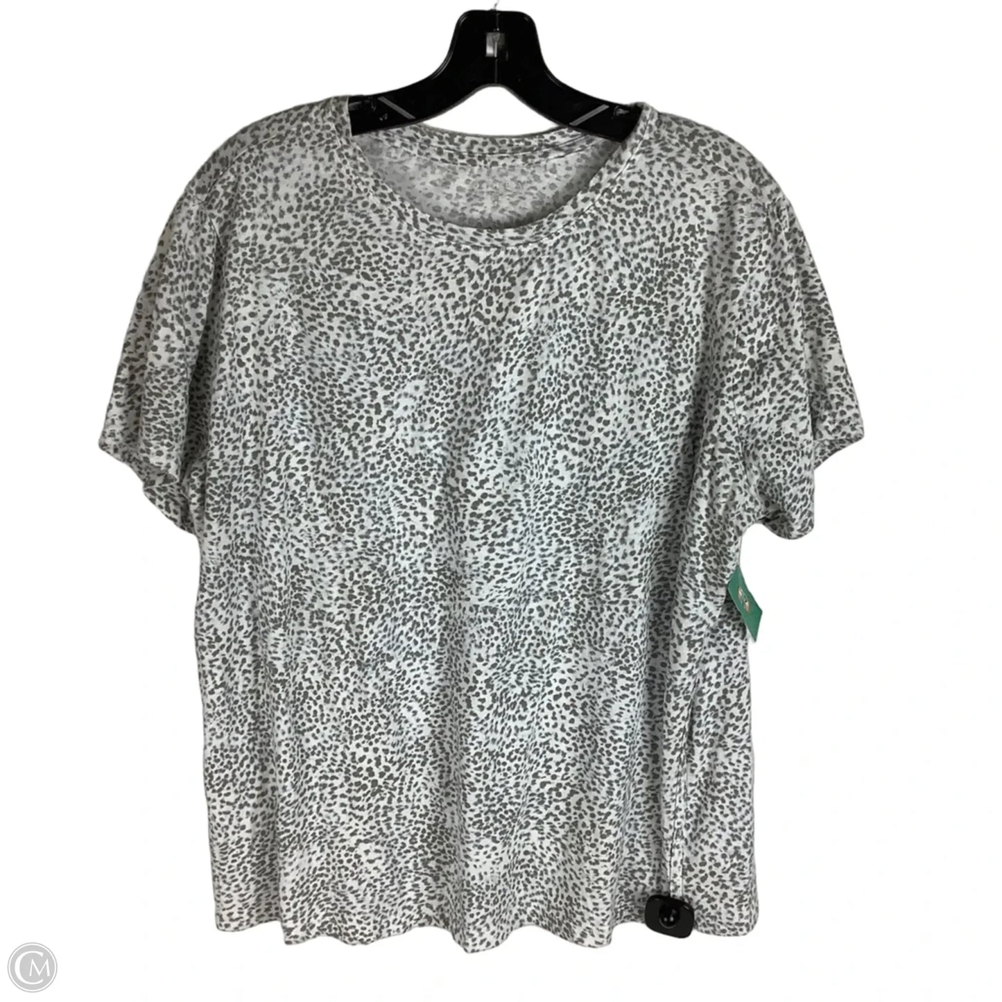 Athletic Top Short Sleeve By Athleta In Animal Print, Size: 2x