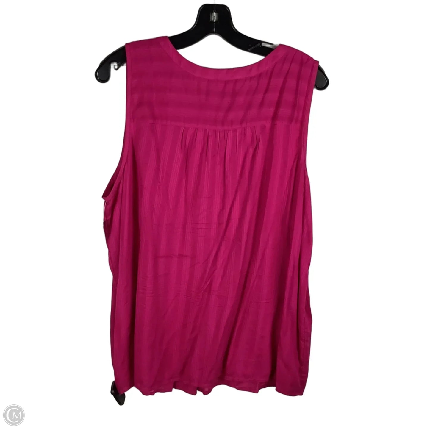 Top Sleeveless By Loft In Pink, Size: Xl