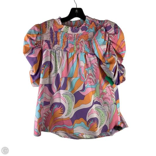Top Short Sleeve By Jodifl In Multi-colored, Size: S