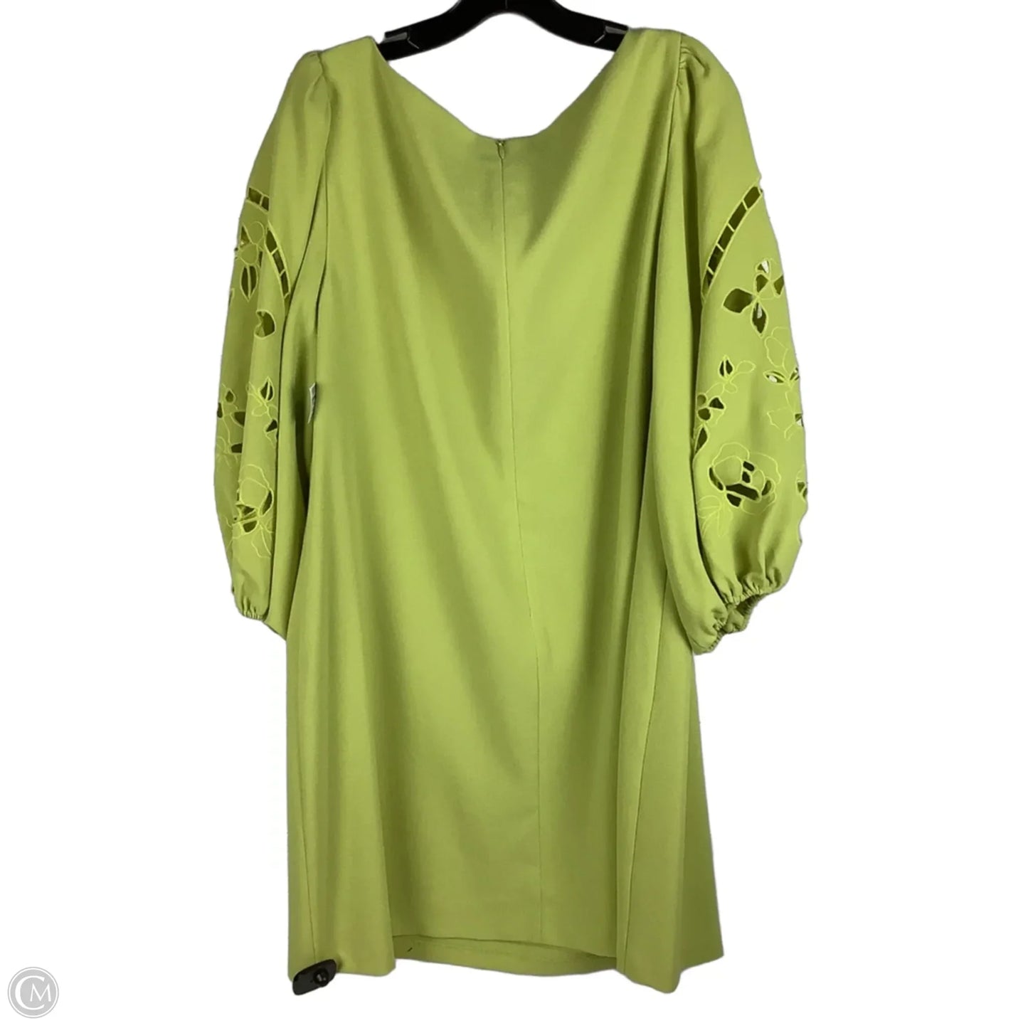 Dress Party Short By Vince Camuto In Chartreuse, Size: 16