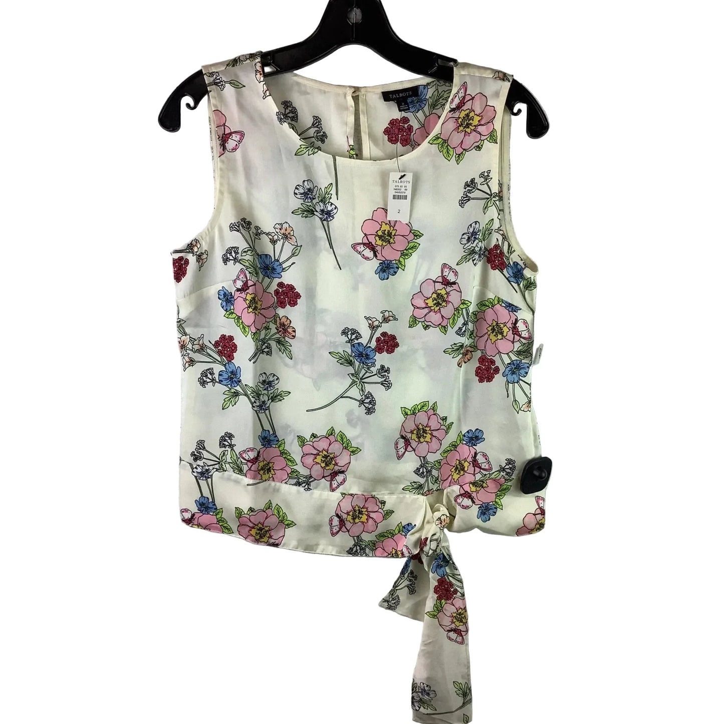 Top Sleeveless By Talbots In Cream, Size: 2