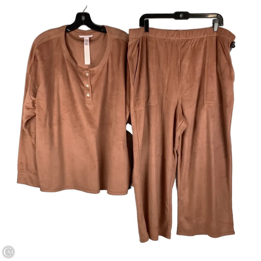 Pants Pajama Comfy Set 2pc By Victorias Secret In Orange, Size: Xxl