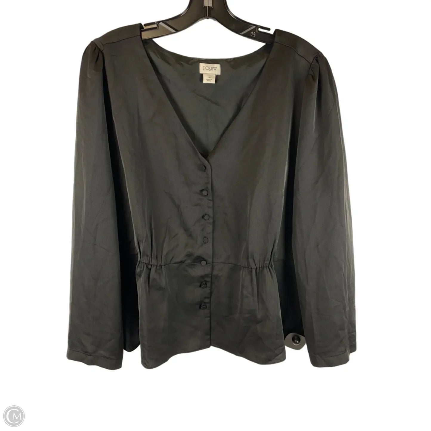 Top Long Sleeve By J. Crew In Black, Size: Xl