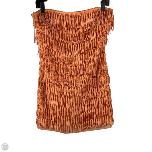Dress Casual Short By Let Me Be In Orange, Size: Xs