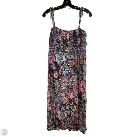Dress Casual Midi By Loft In Multi-colored, Size: S
