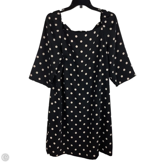 Dress Casual Short By Ann Taylor In Polkadot Pattern, Size: 14