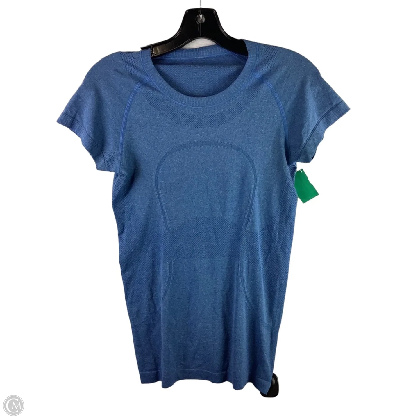 Athletic Top Short Sleeve By Lululemon In Blue, Size: 6