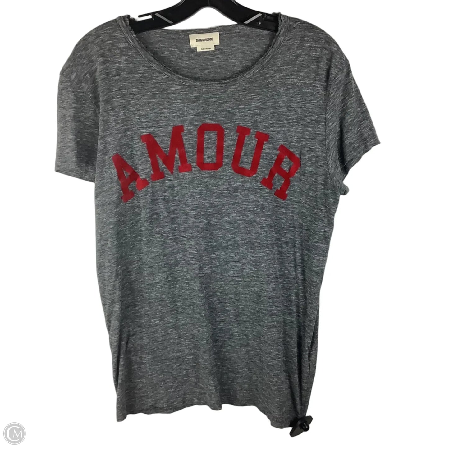 Top Short Sleeve Basic By Zadig And Voltaire In Grey, Size: M