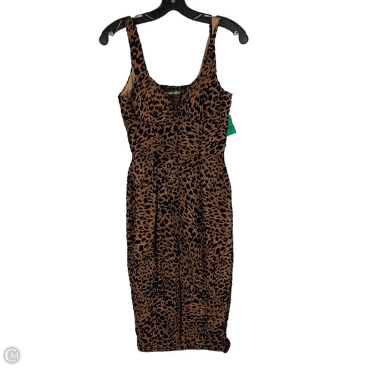 Dress Party Midi By Clothes Mentor In Animal Print, Size: 2