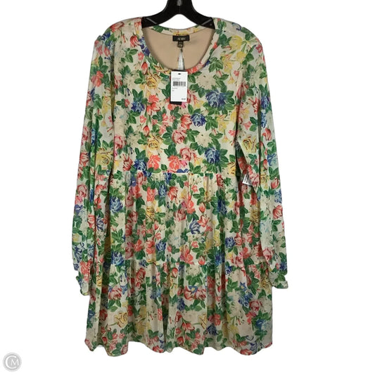 Top Long Sleeve By Afrm In Floral Print, Size: 2x