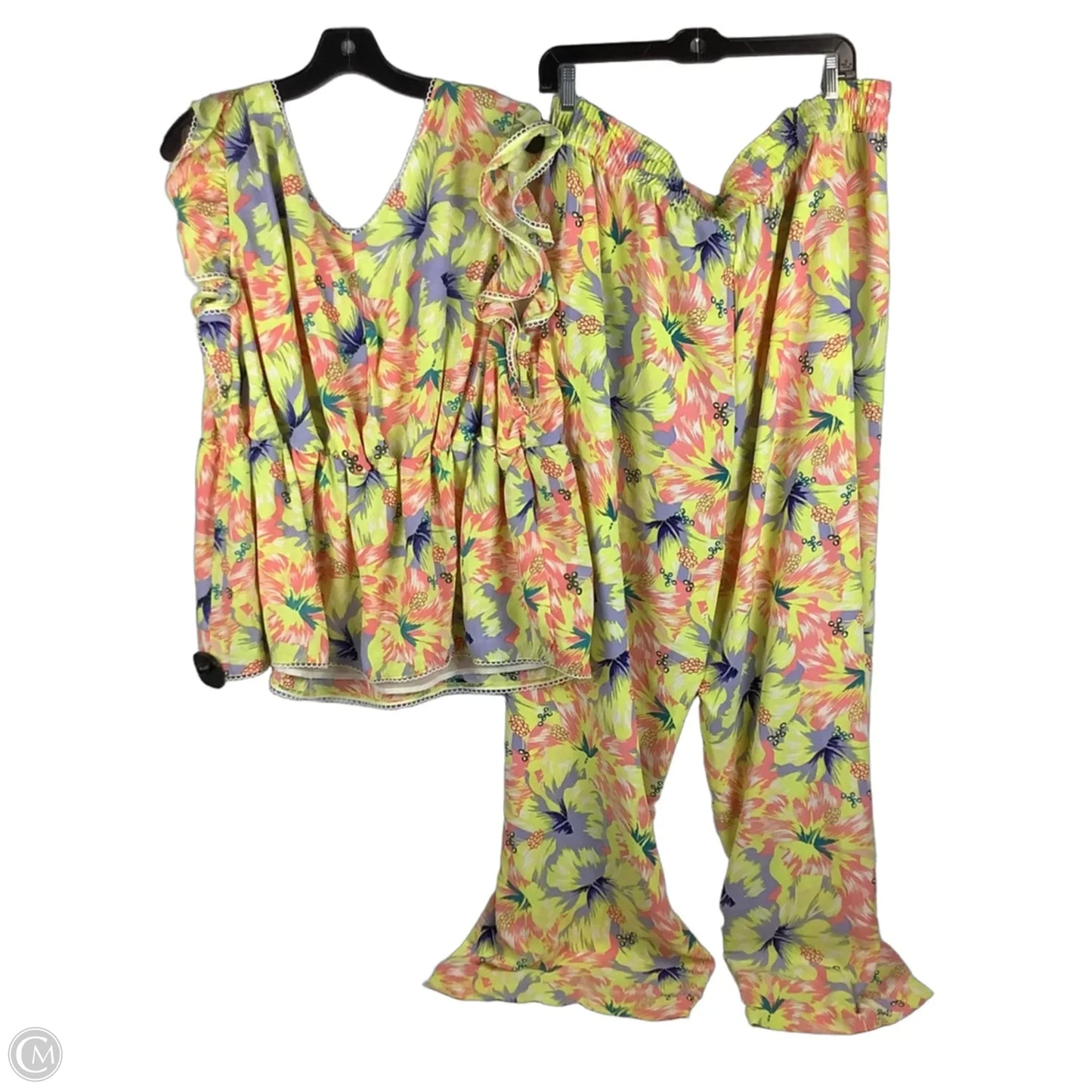 Pants Set 2pc By Jessica Simpson In Yellow, Size: 3x