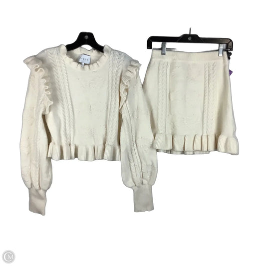 Skirt Set 2pc By Mable In Cream, Size: M