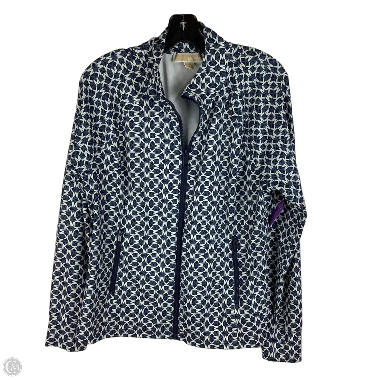Athletic Jacket By Michael By Michael Kors In Navy, Size: Xl