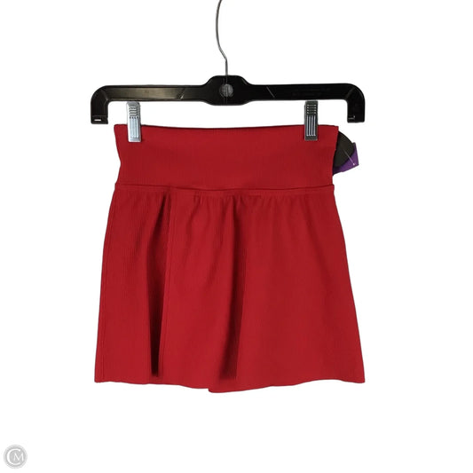 Athletic Skort By Spanx In Red, Size: Xs