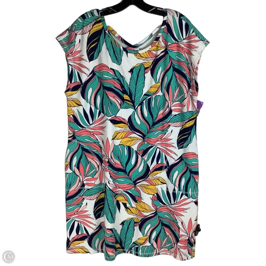Dress Casual Short By Talbots In Tropical Print, Size: Xl