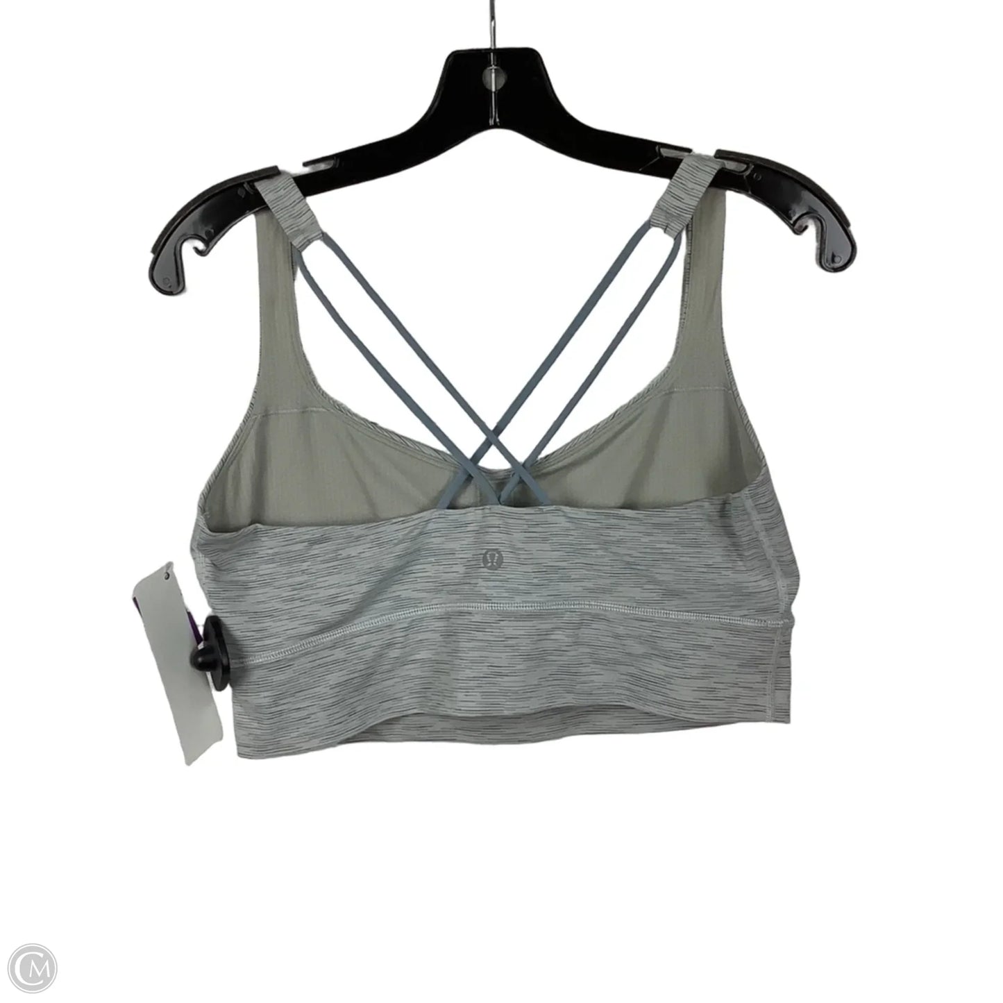 Athletic Bra By Lululemon In Grey, Size: 12