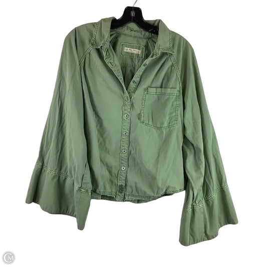 Top Long Sleeve By We The Free In Green, Size: L