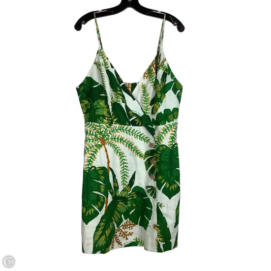Dress Casual Short By Farm Rio In Tropical Print, Size: L