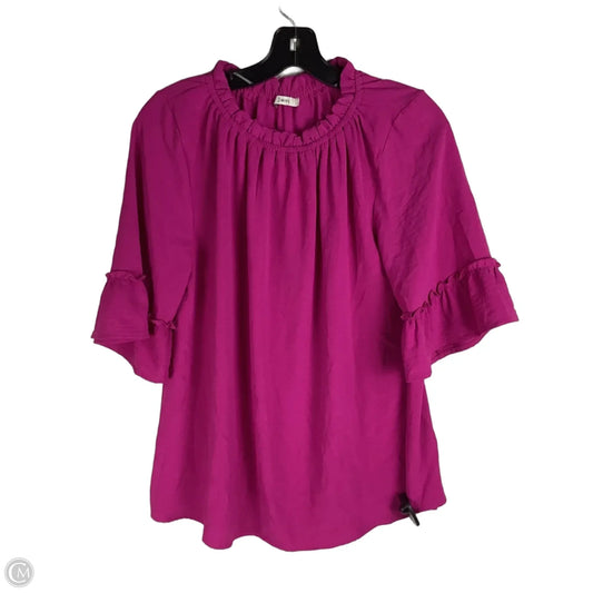 Top Short Sleeve By Jodifl In Pink, Size: S