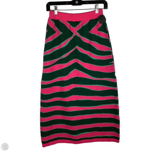 Skirt Midi By Cmc In Green & Pink, Size: Xs