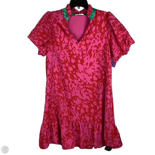 Dress Casual Short By Thml In Pink & Red, Size: S