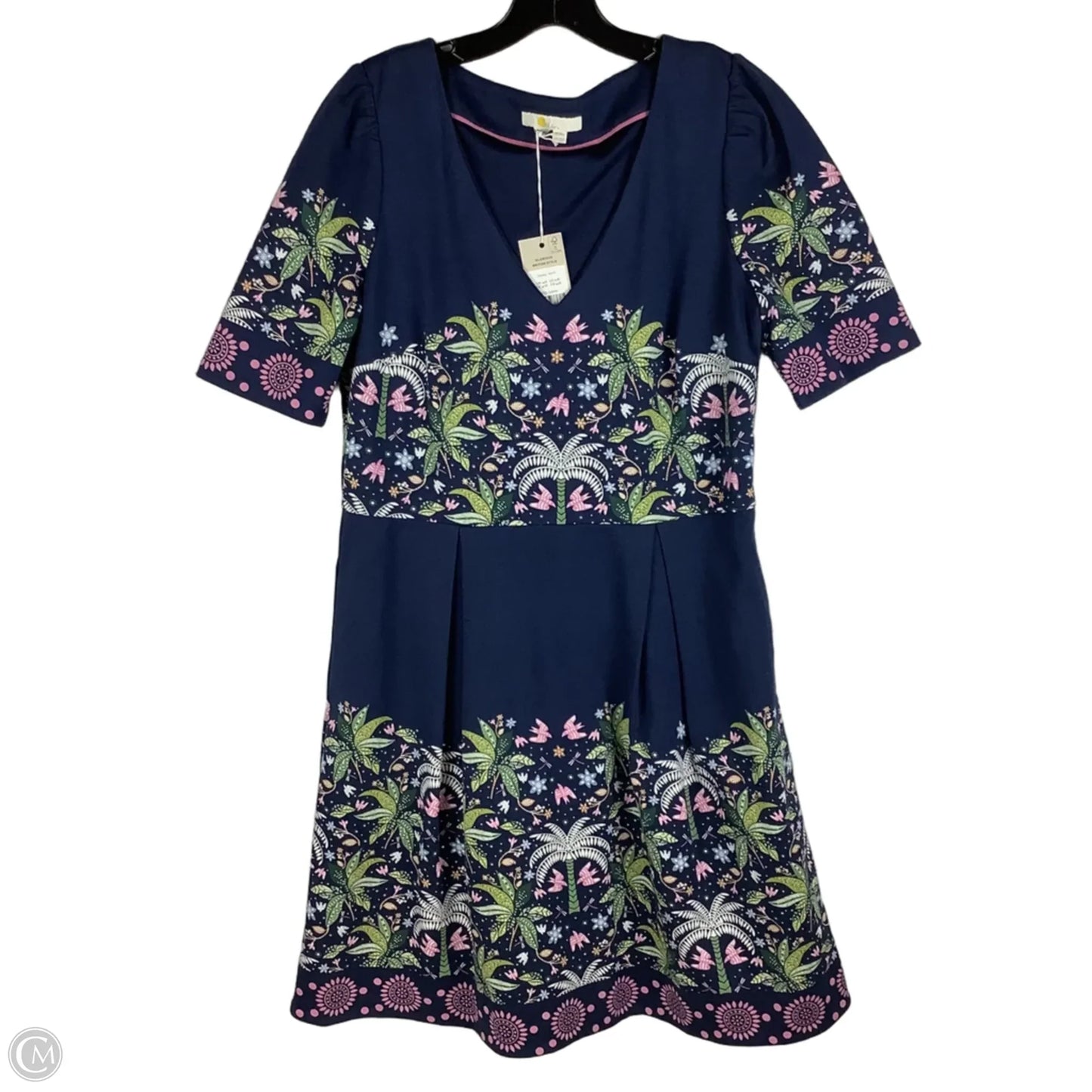 Dress Casual Midi By Boden In Navy, Size: 10